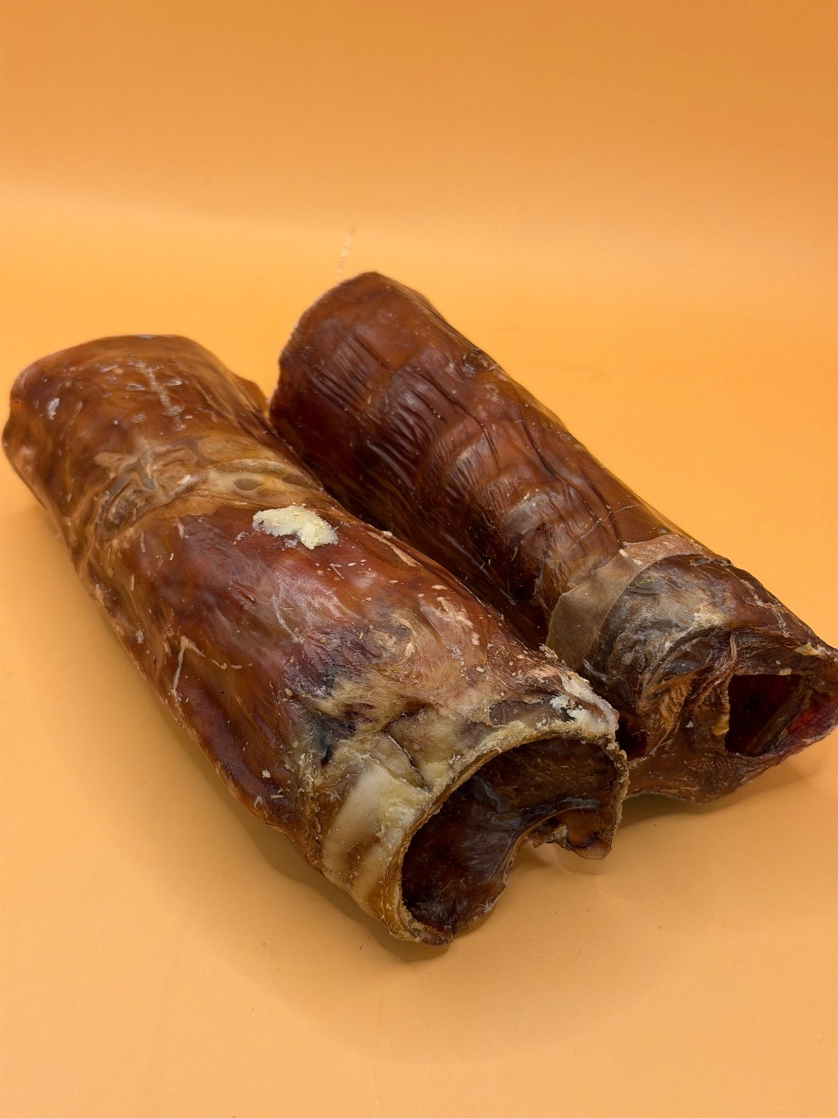Trachea di manzo da 15cm avvolta nell'esofago - Snack resistente per cani