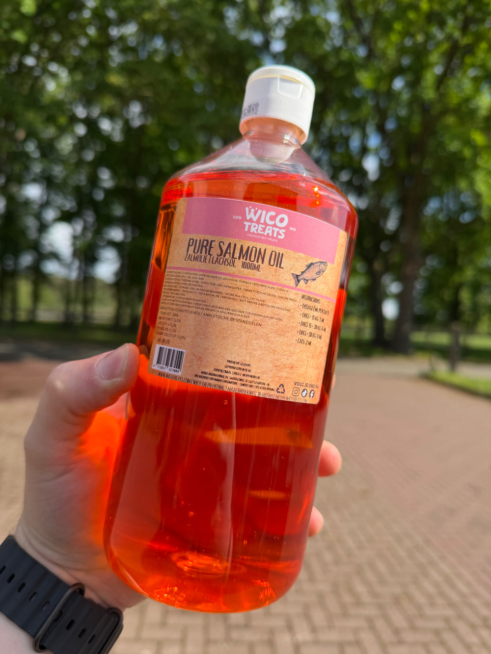 Wicotreats Lachsöl 500ml - Omega 3 &amp; 6 für Hunde 