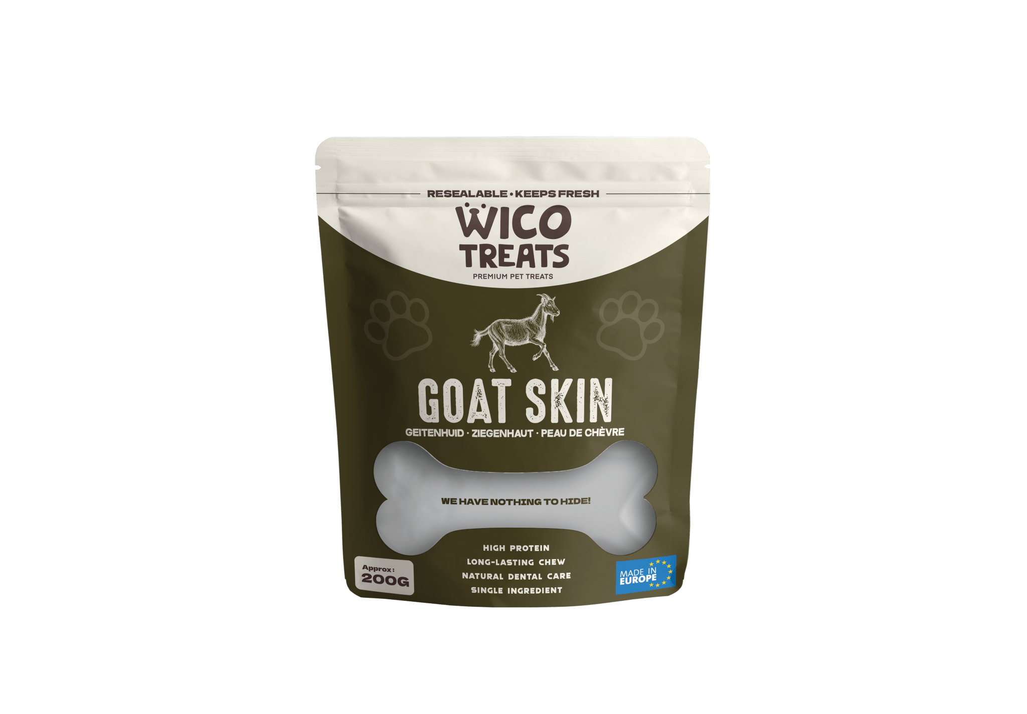 Geitenhuid - 200g - WicoTreats