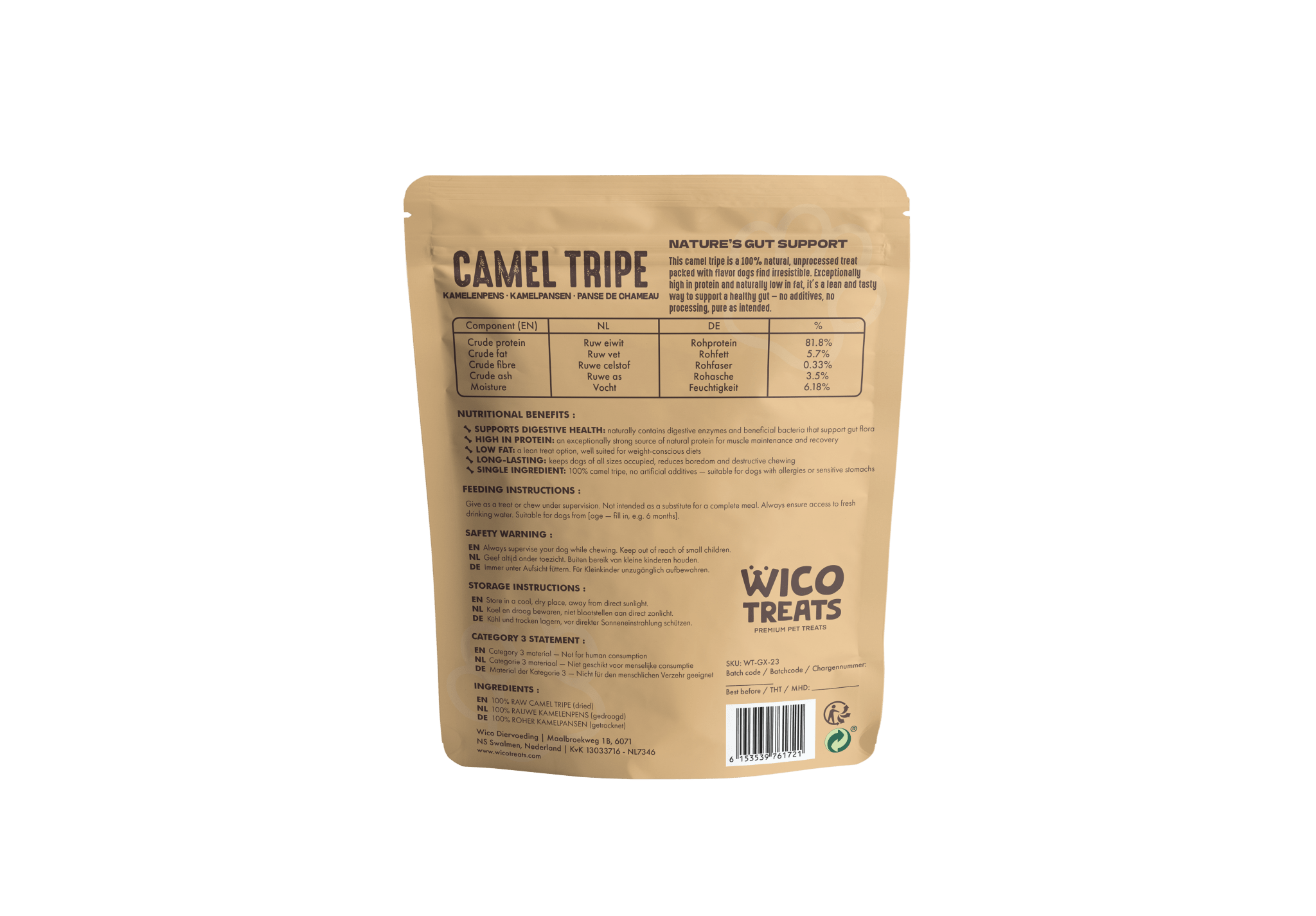 Kamelenpens – 200g - WicoTreats