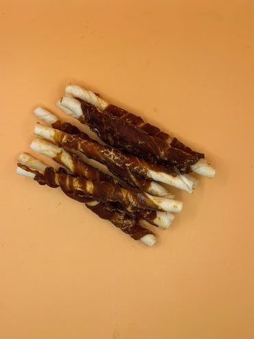 Kauwstaafjes met Eend – 5 inch | 100% Natuurlijk – 100g - WicoTreats