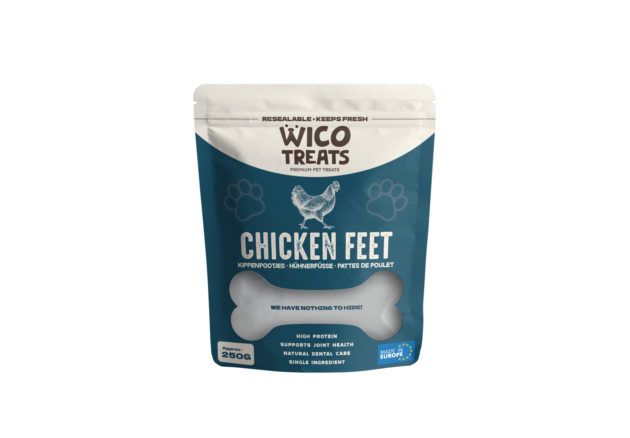 Kippenpootjes - 250g - WicoTreats