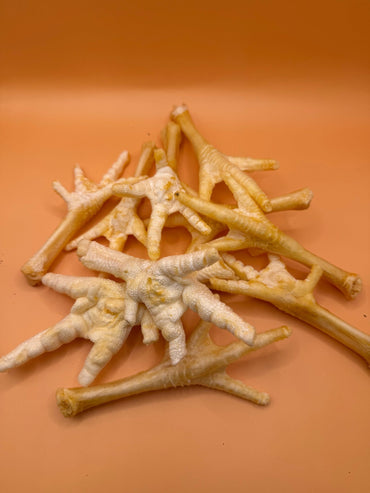 Kippenpootjes Gepoft 250g - Vetarme Hondensnack | - WicoTreats