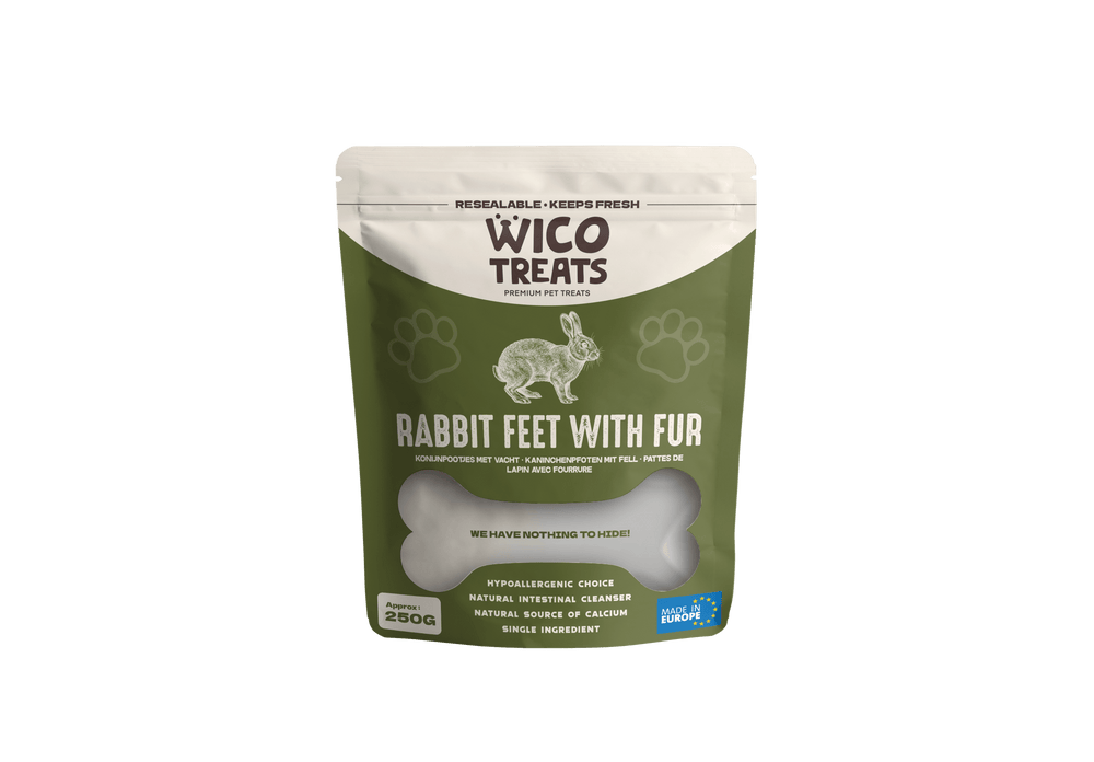 Konijnenpootjes met Vacht - 250 gram - WicoTreats
