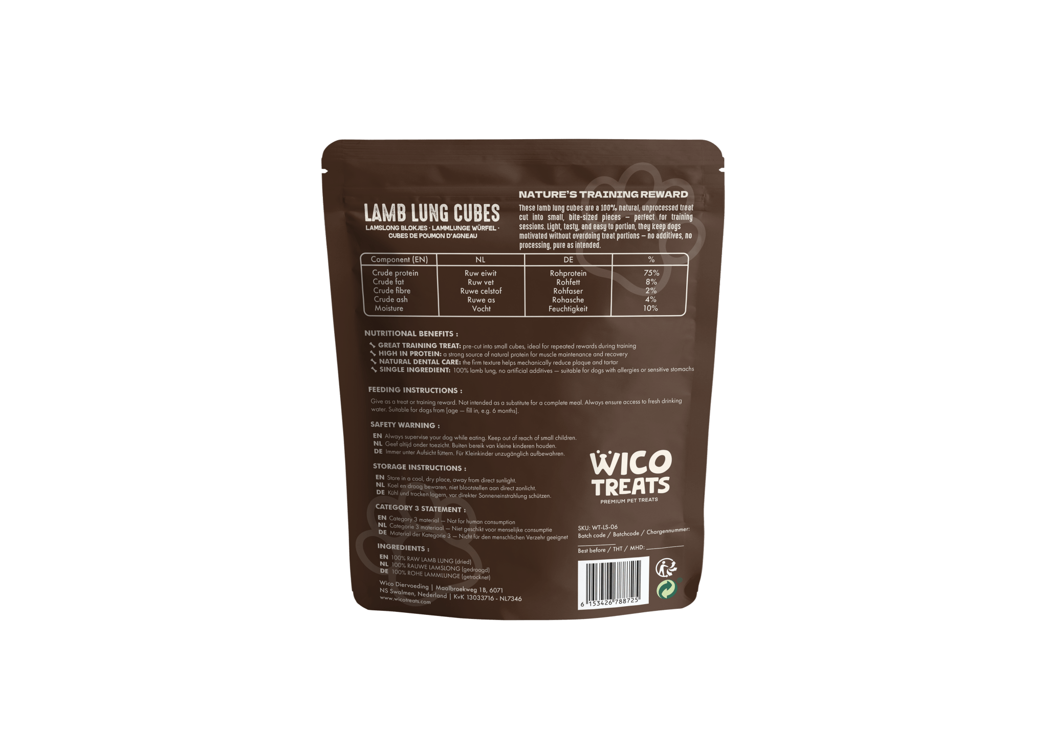 Lamlong Cubes – 200g - WicoTreats