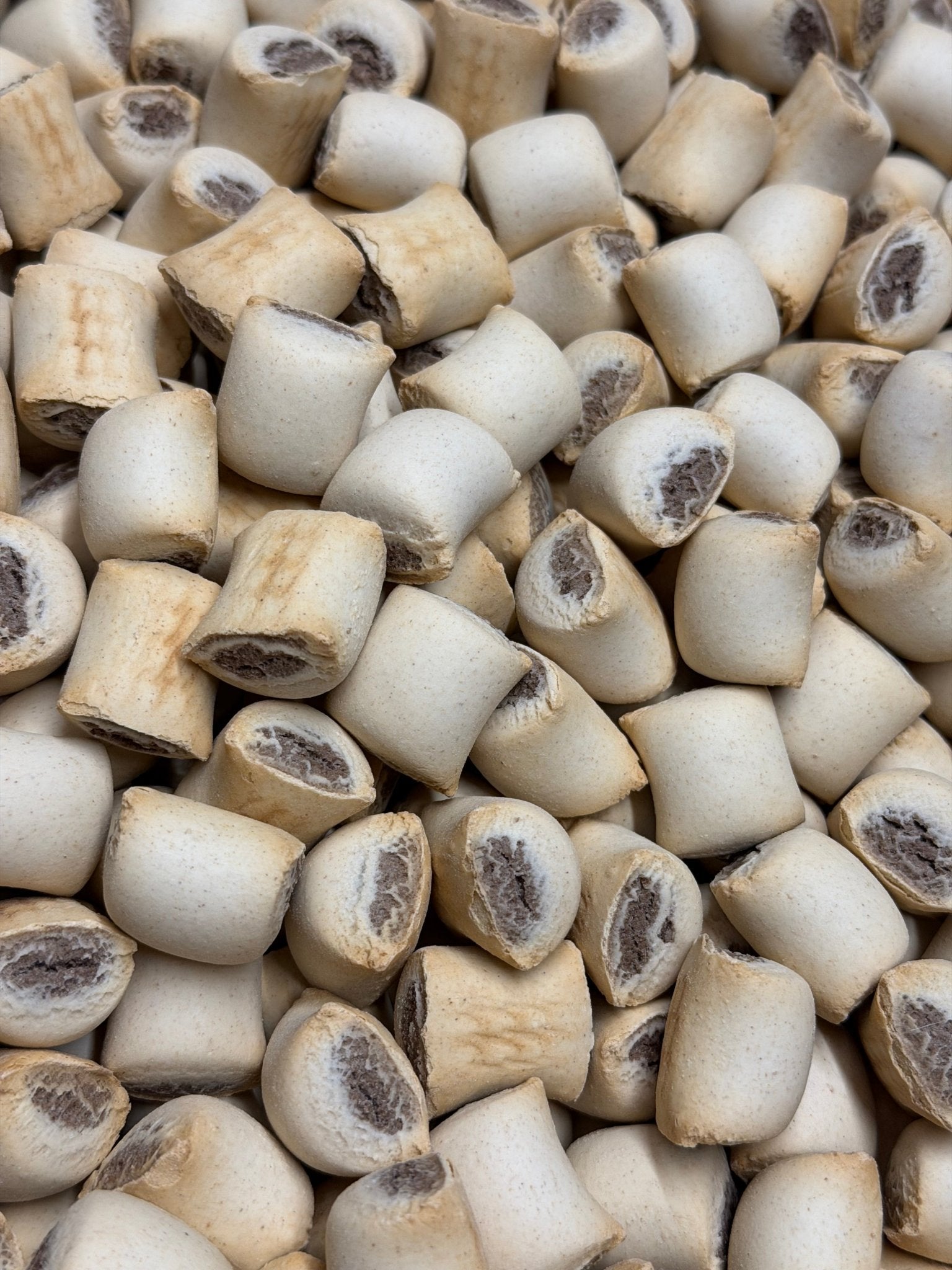 Mini merg koekjes rund 1 kg - Gevulde Beloningskoekjes - WicoTreats