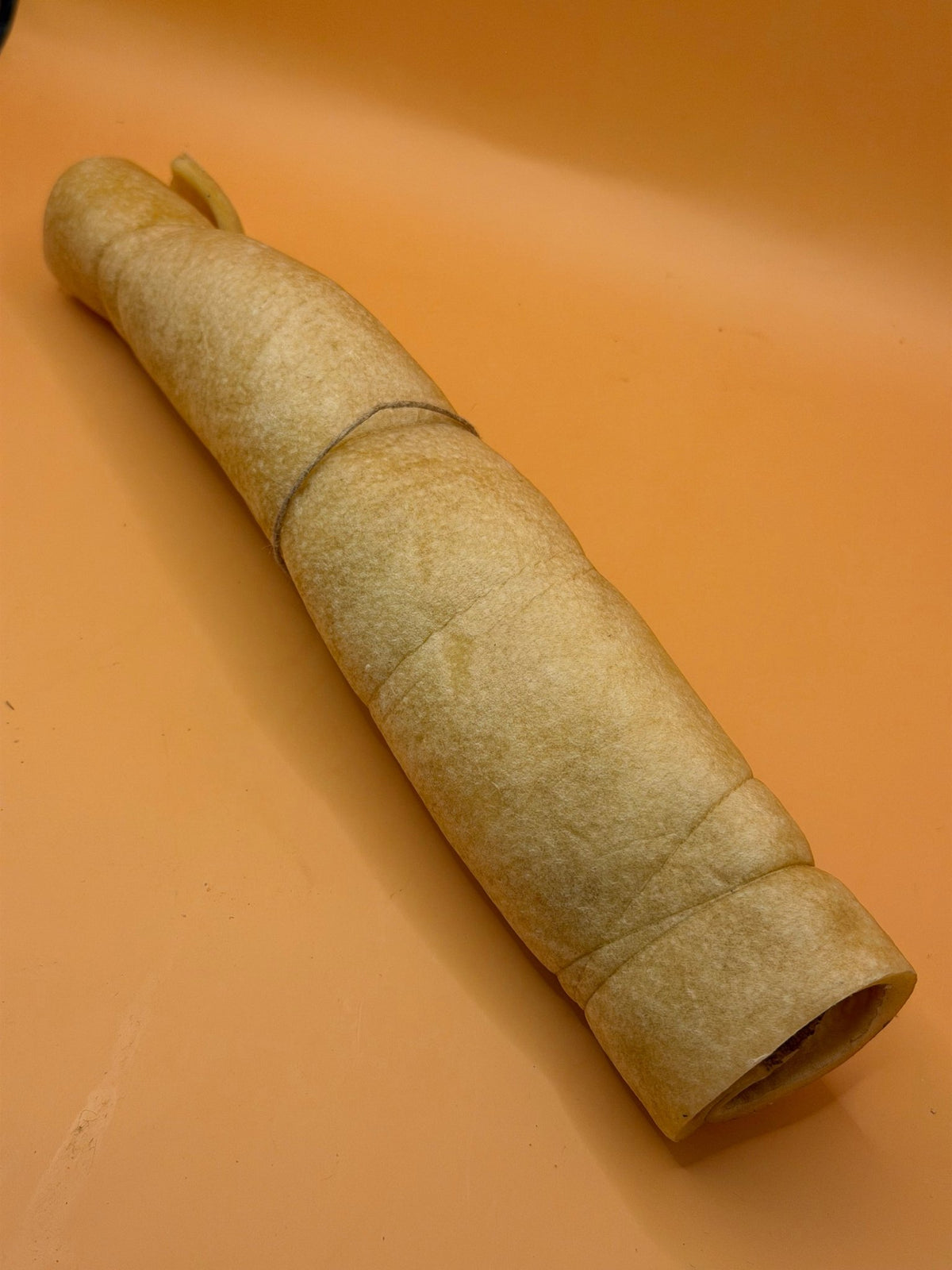 Rotolo di pelle di testa di manzo - Snack naturale extra duro da masticare-25cm