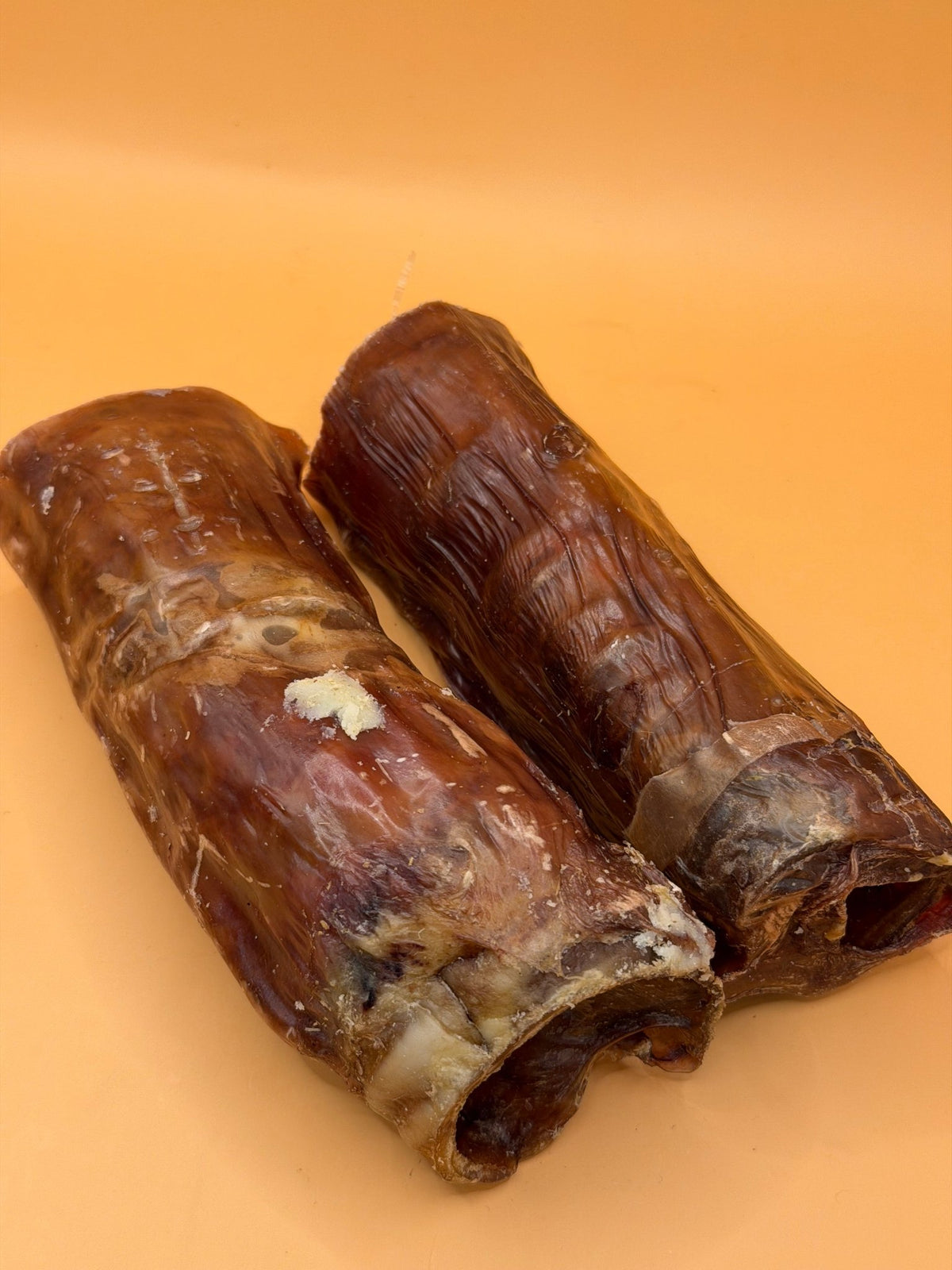 Trachea di manzo da 15cm avvolta nell'esofago - Snack resistente per cani