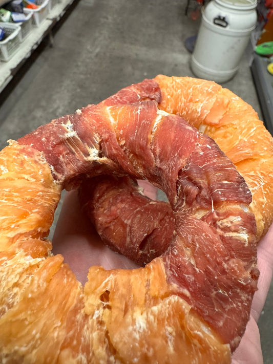 WicoTreats Kip/Eend Donut – Natuurlijke hondensnack - WicoTreats