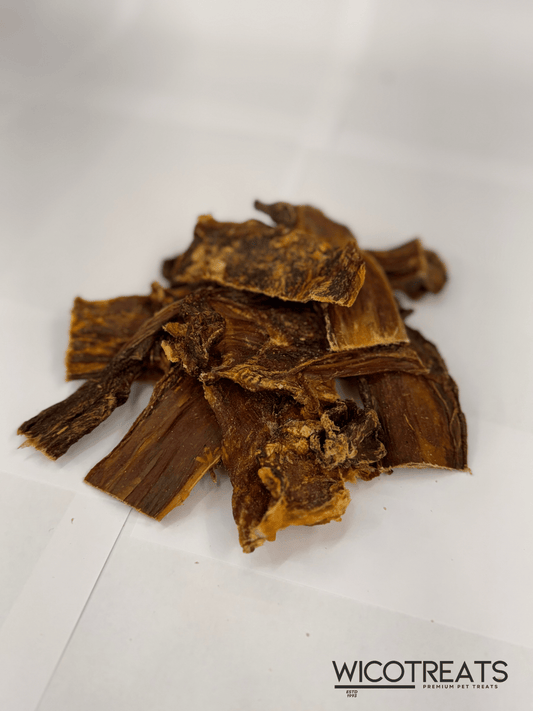 WicoTreats Runderplatvlees – 500g | Natuurlijke Kauwsnack voor Honden - WicoTreats